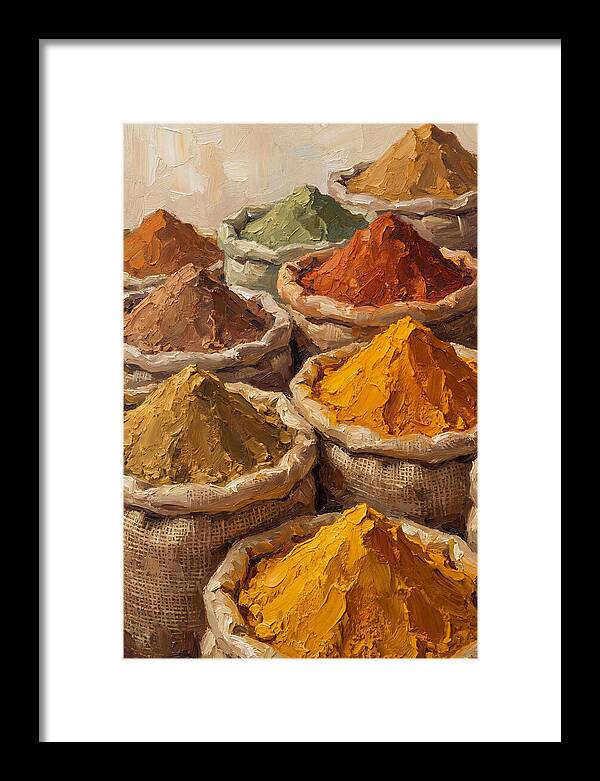 Colorful Indian Spice Market