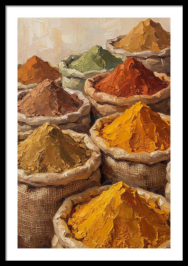 Colorful Indian Spice Market