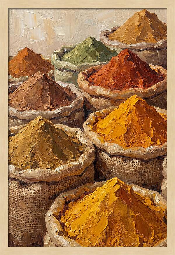 Colorful Indian Spice Market