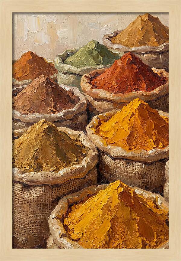 Colorful Indian Spice Market