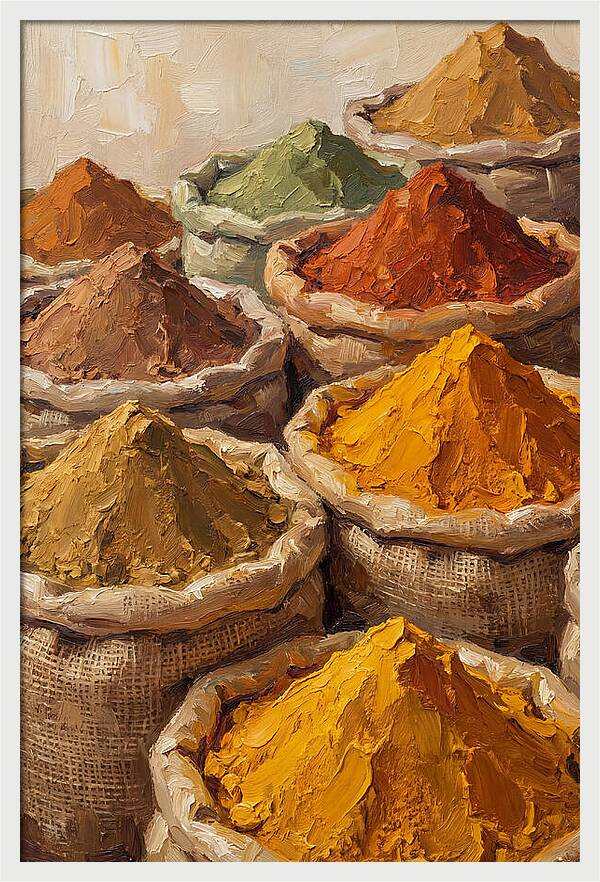 Colorful Indian Spice Market