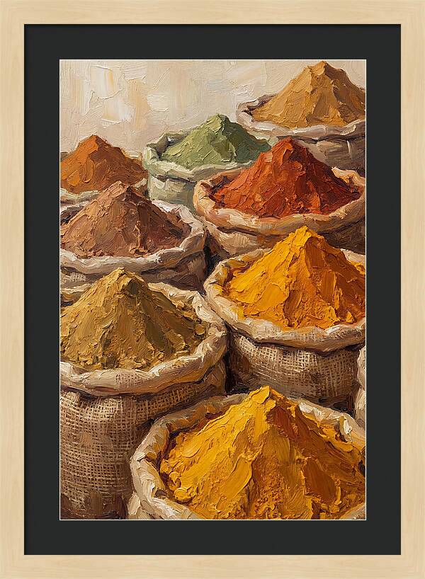 Colorful Indian Spice Market
