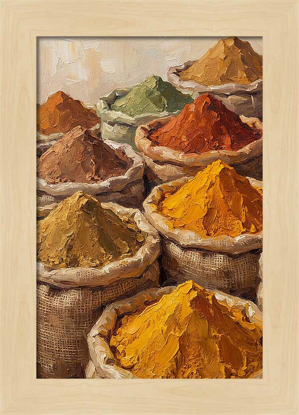 Colorful Indian Spice Market