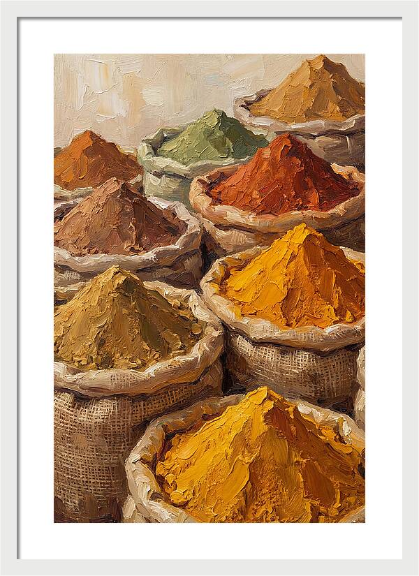 Colorful Indian Spice Market