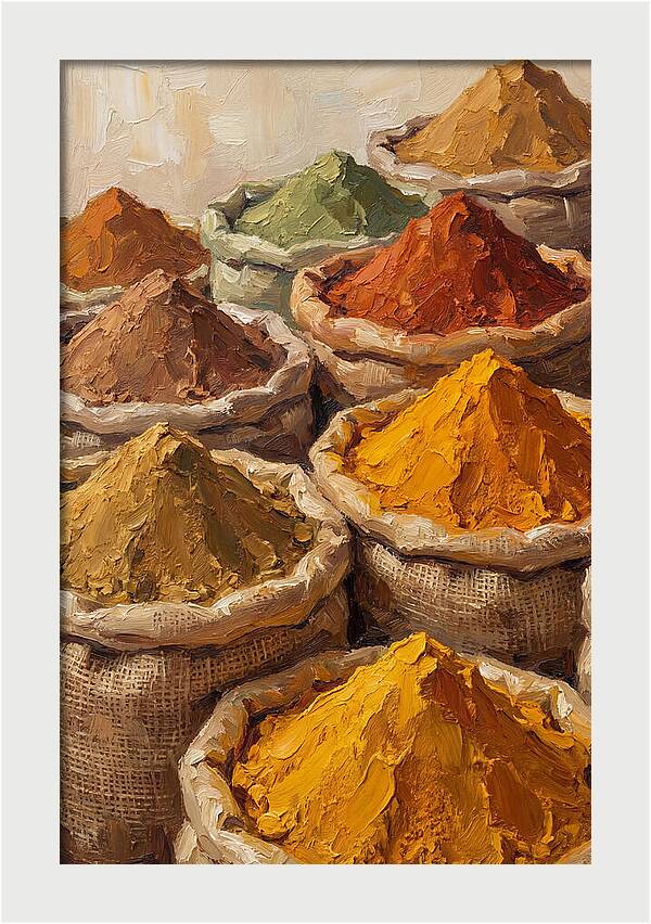 Colorful Indian Spice Market