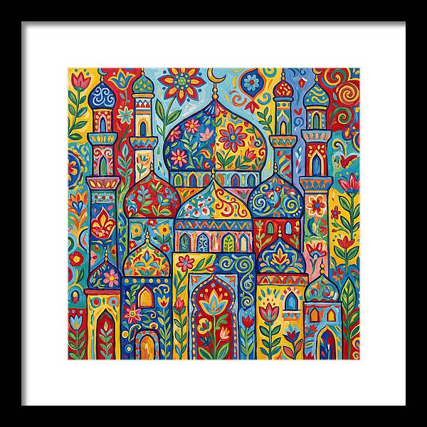 Colorful Islamic Mosque Landscape