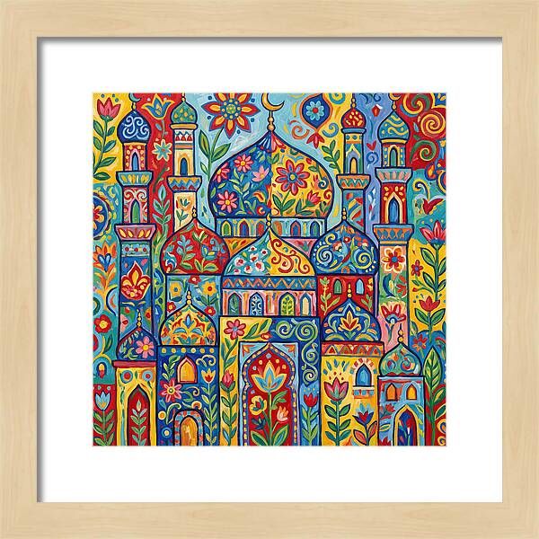 Colorful Islamic Mosque Landscape