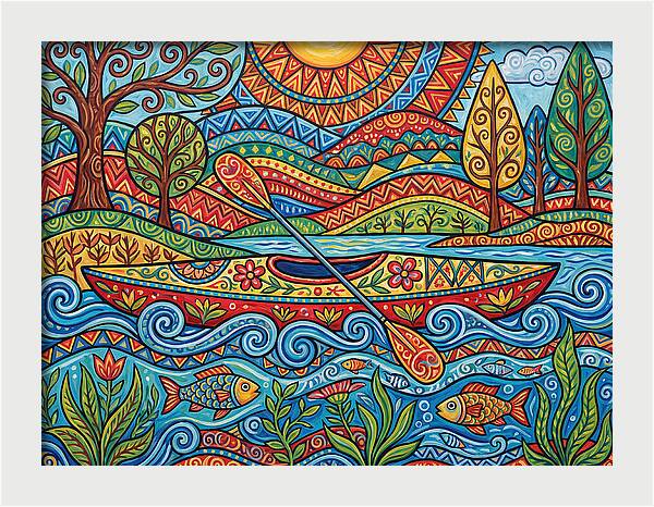 Colorful Kayaking Adventure