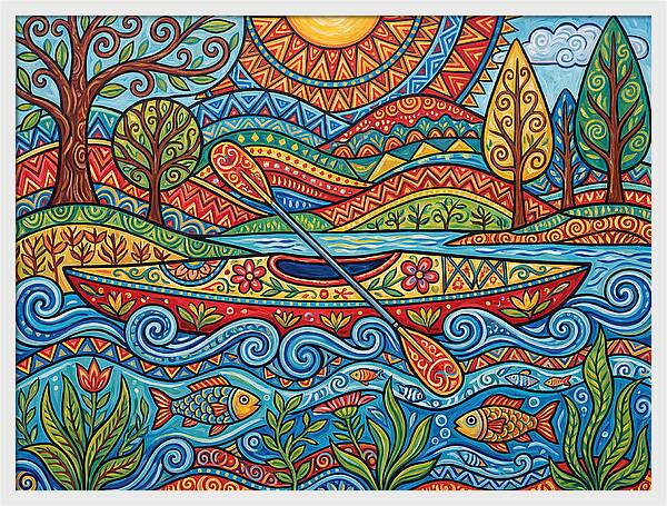 Colorful Kayaking Adventure