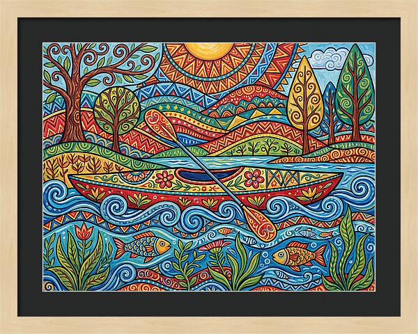 Colorful Kayaking Adventure
