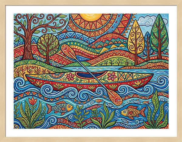Colorful Kayaking Adventure