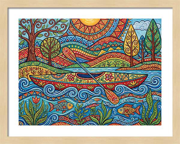Colorful Kayaking Adventure