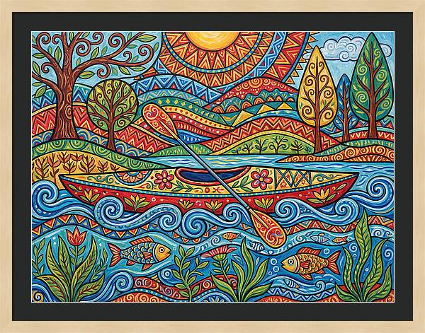 Colorful Kayaking Adventure