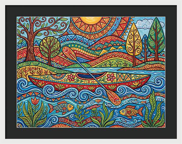 Colorful Kayaking Adventure