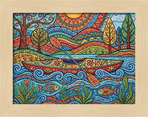 Colorful Kayaking Adventure
