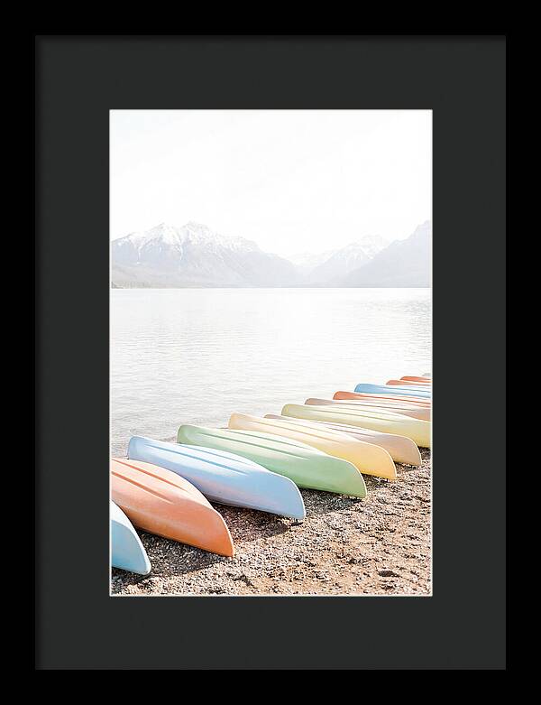 Colorful Kayaks By The Lake