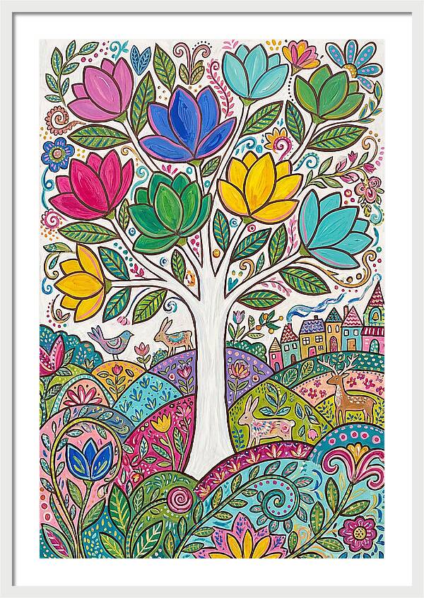 Colorful Magnolia Tree
