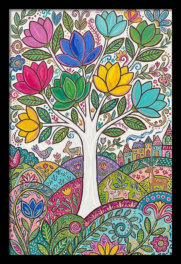 Colorful Magnolia Tree