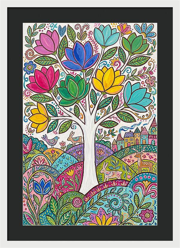 Colorful Magnolia Tree