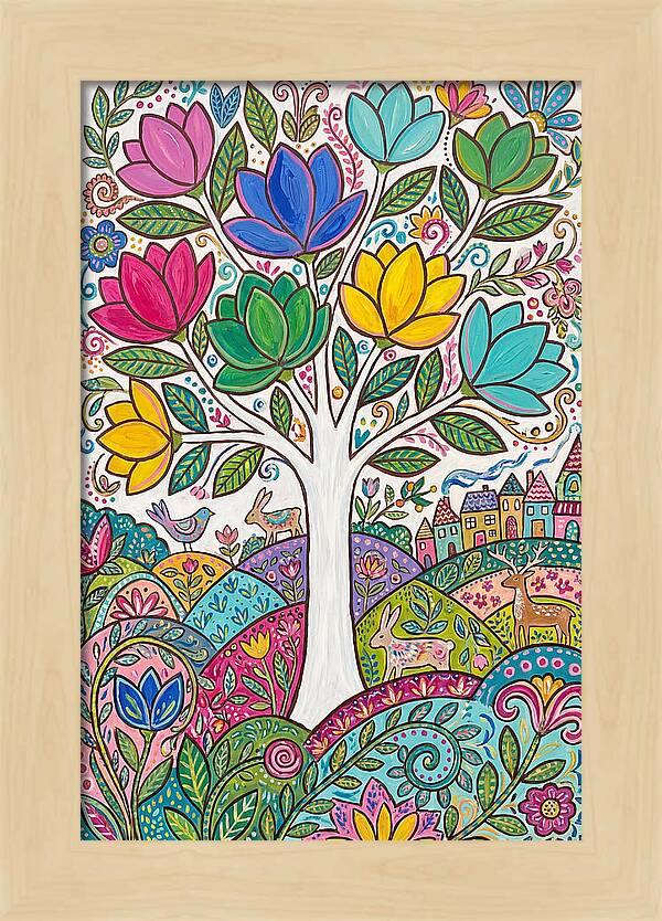 Colorful Magnolia Tree