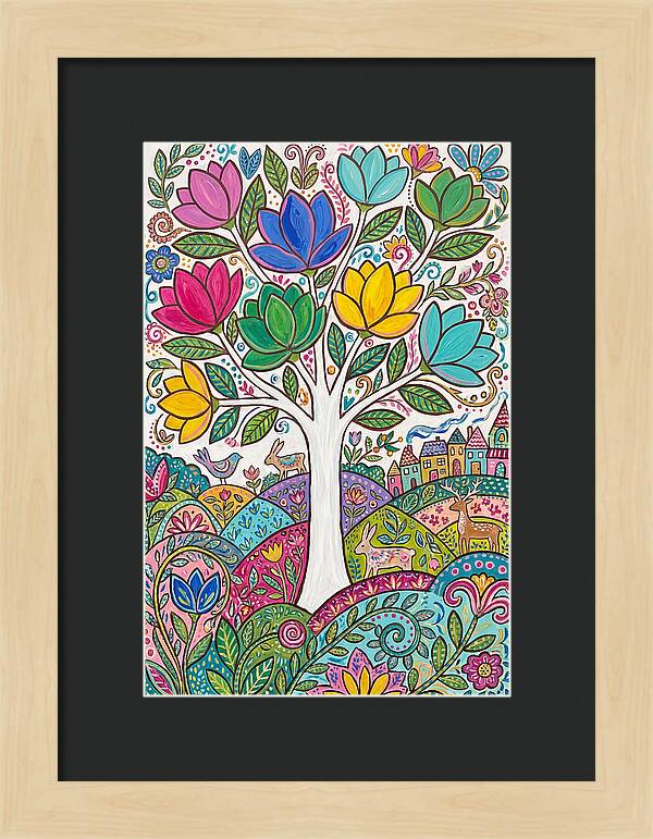 Colorful Magnolia Tree