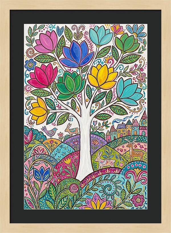 Colorful Magnolia Tree