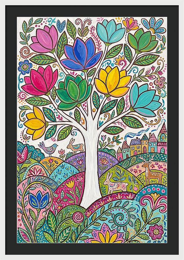 Colorful Magnolia Tree