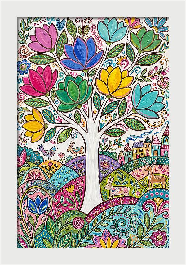 Colorful Magnolia Tree
