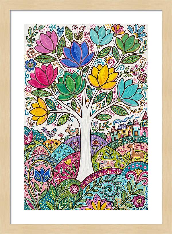 Colorful Magnolia Tree