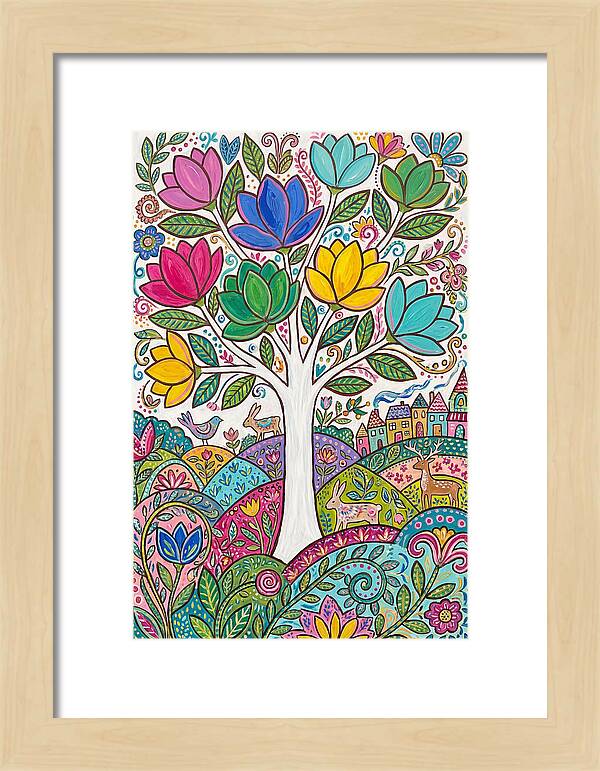 Colorful Magnolia Tree