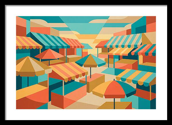 Colorful Market Scene