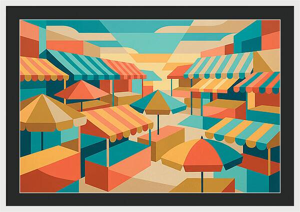 Colorful Market Scene