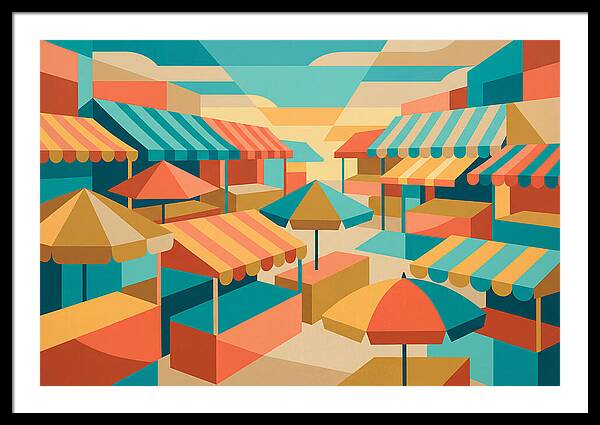Colorful Market Scene