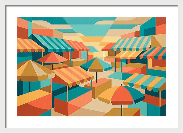 Colorful Market Scene