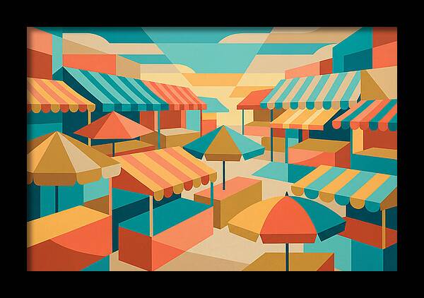Colorful Market Scene