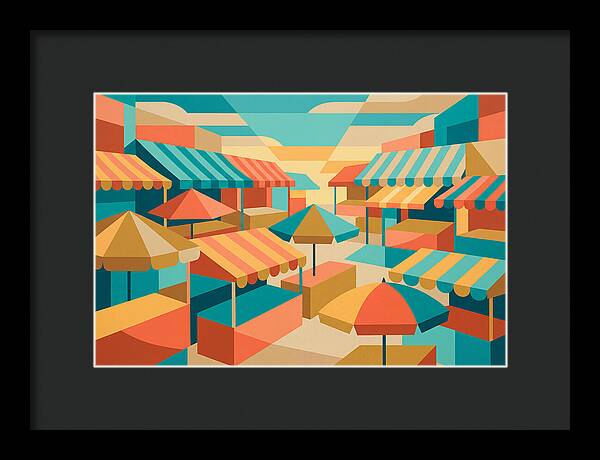 Colorful Market Scene