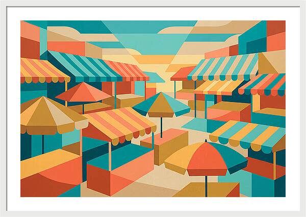 Colorful Market Scene