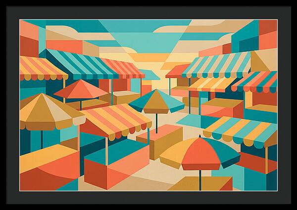 Colorful Market Scene