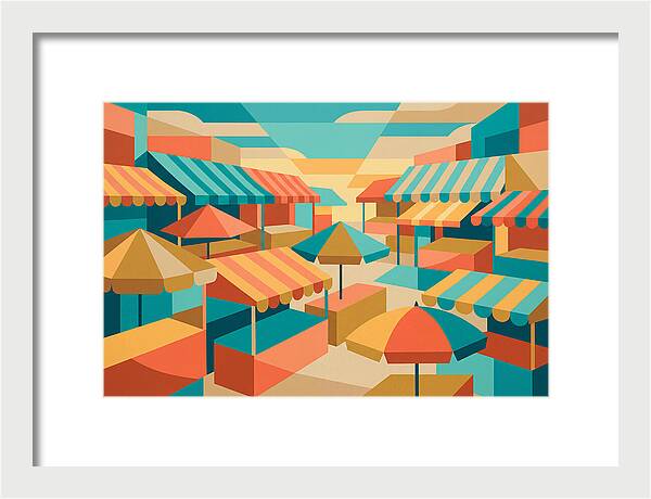Colorful Market Scene