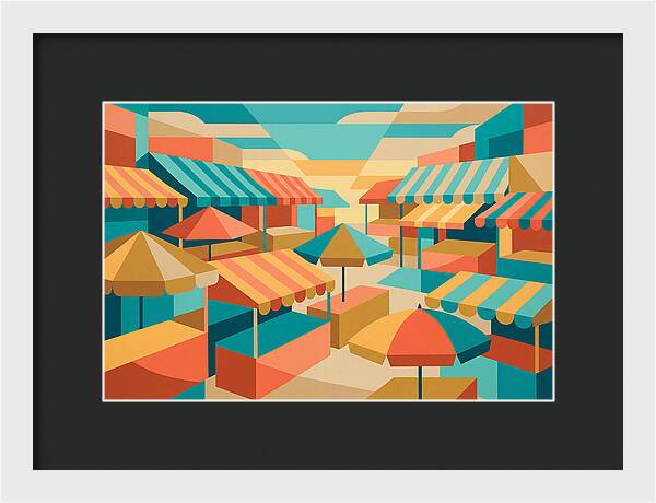 Colorful Market Scene