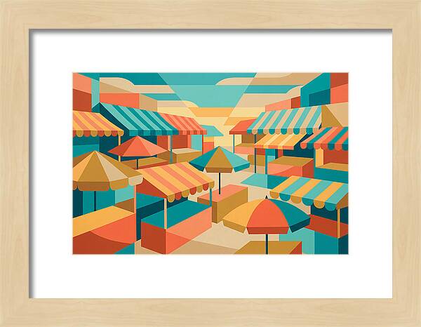 Colorful Market Scene