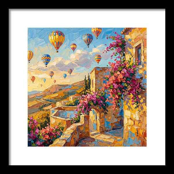 Colorful Mediterranean Balloon Landscape