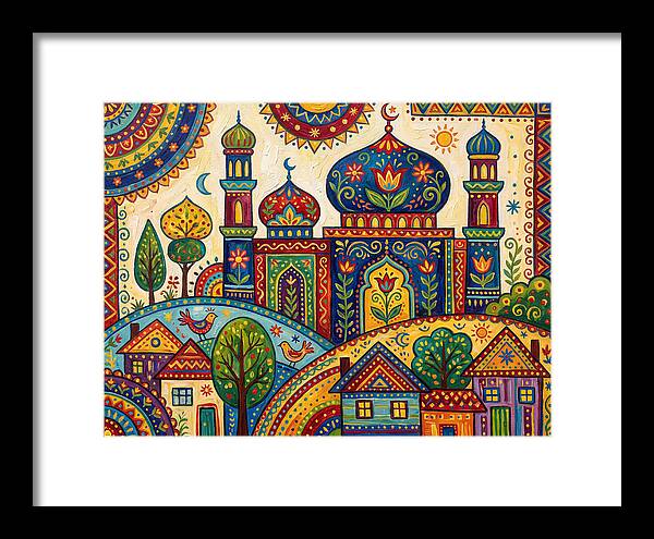 Colorful Mosque Landscape