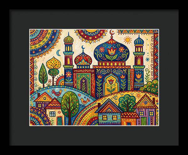 Colorful Mosque Landscape