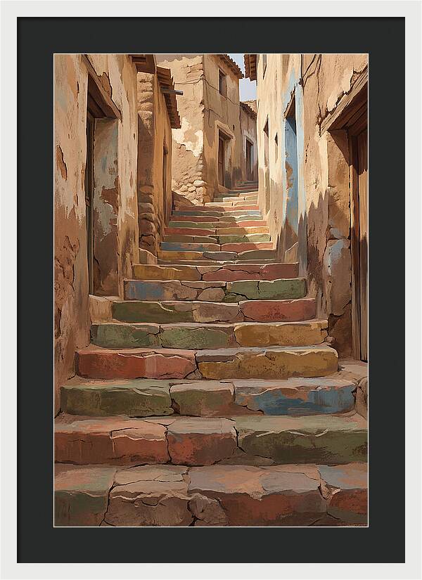Colorful Painted Steps