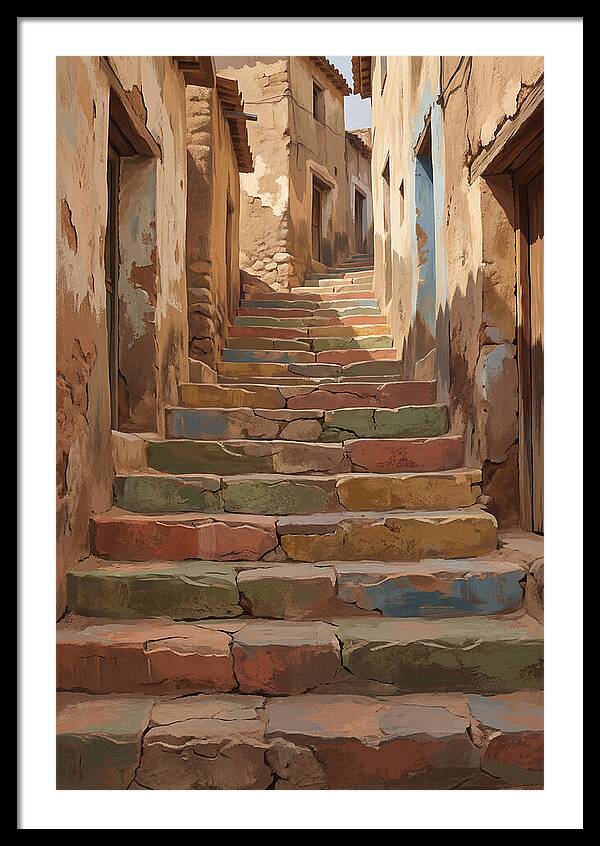Colorful Painted Steps