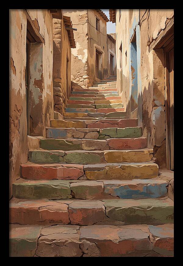 Colorful Painted Steps