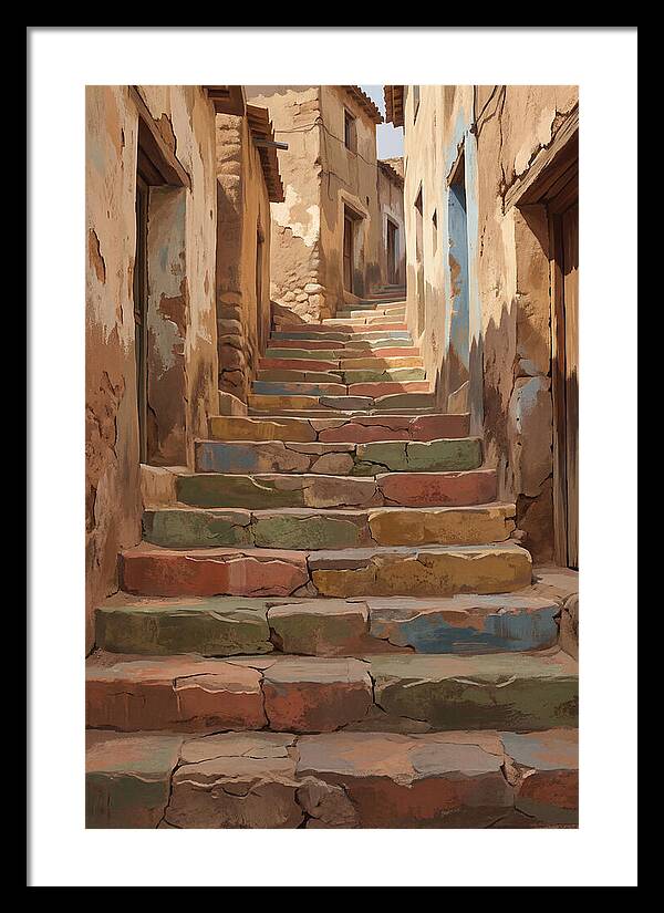 Colorful Painted Steps