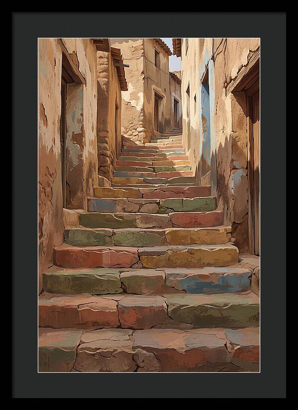 Colorful Painted Steps