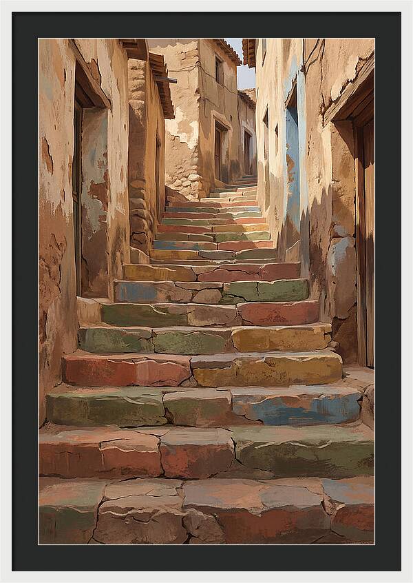 Colorful Painted Steps